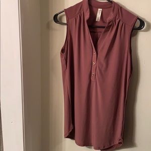 Mauve Sleeveless Blouse